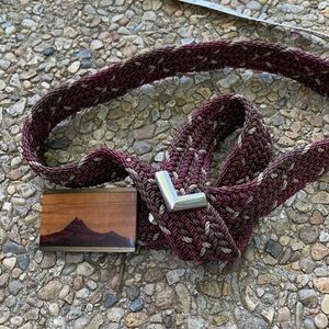 Sky West solid brass buckle & belt
